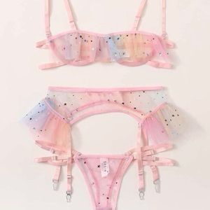 Star ruffle lingerie set